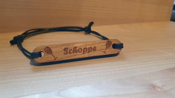 Armband aus Echtholz Schoppe