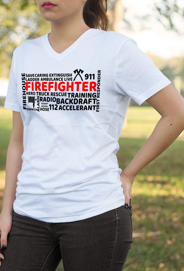 Feuerwehr Shirt Firefighter 911 Design